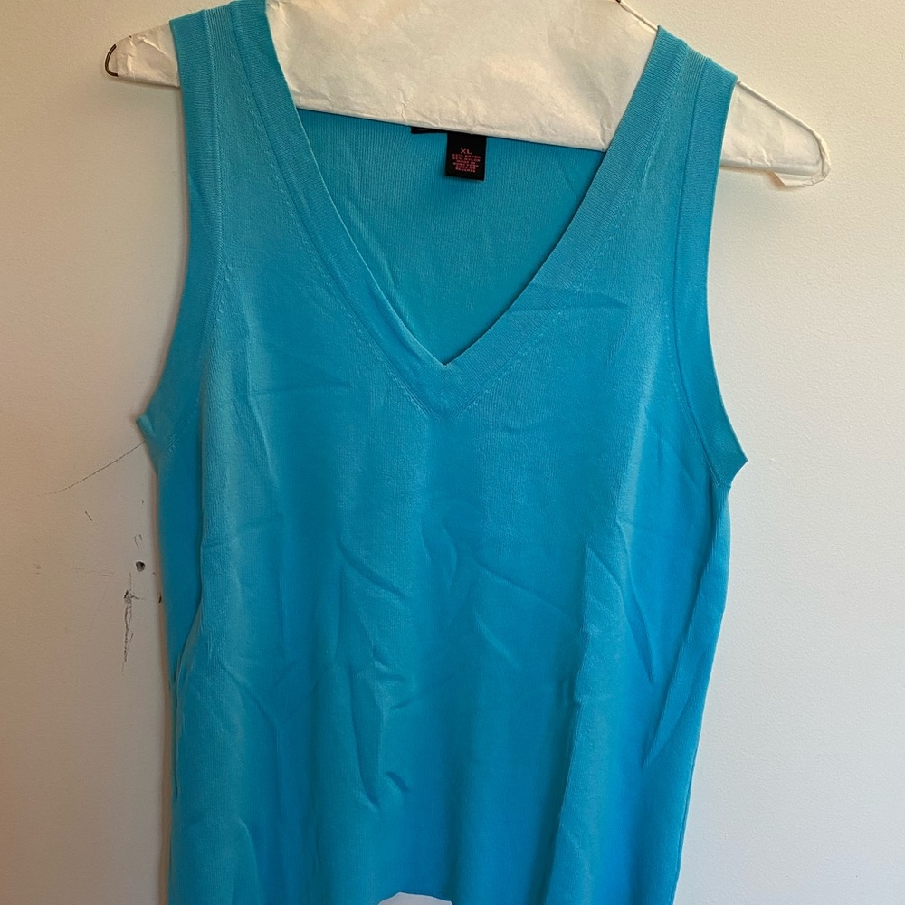 SOLD. V Neck knit tank top